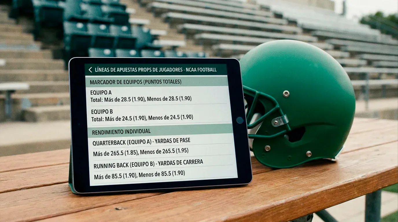 Apuestas Props en NCAA Football: Player Props, Team Props y Su Relación con el Spread